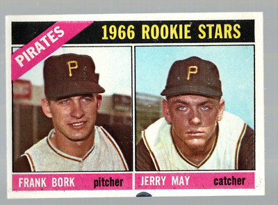 1966 Topps #123 Rookie Stars Frank Bork / Jerry May  Excellent