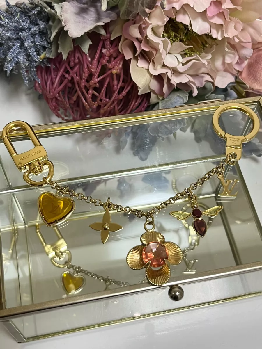 LOUIS VUITTON Key Ring holder chain Bag charm AUTH Bijoux Sack