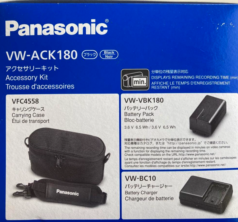 ビデオカメラ用バッテリーパック パナソニック VW-ACK180-K