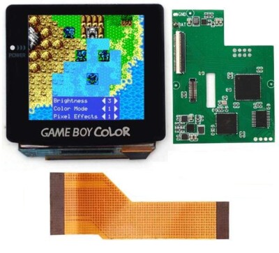 Game Boy Color AMOLED OLED Touch Screen Upgrade Kit + Trimmed Shell Gameboy GBC