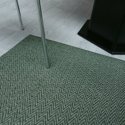 Super Sisal Teppich Mell Fischgrat Fg Smaragd Grun 200 Cm Breit Ebay