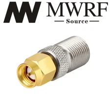 SMA Male to F Female Coax RF Connector Adapter; Fast Shipping; US Seller