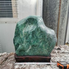 53.1LB Huge Namibian Jade Appreciation Stone Ornament H14.8