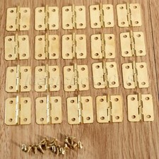 Mini Metal Hinges Jewellery Box Tiny Trinket Miniature Furniture Cabinet Hinges