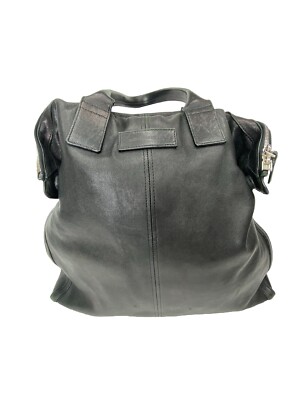 Alexander McQueen Leather De Manta Shopper Large Tote Bag