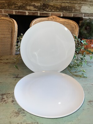 IKEA White 10.25” Dinner plates #12011 Set of 2 EUC | eBay