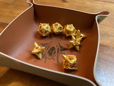 Dice Tray Saving Throw Engraving Flat Folding - DnD, Dungeons & Dragons, d20 RPG