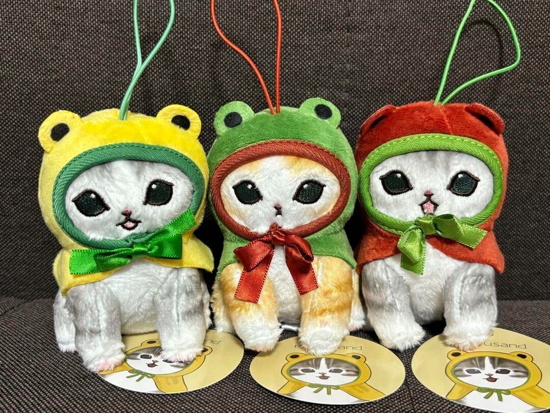 Mofusand Frog Nyan Mascot Plush Doll 3 Types Set Kaeru Nyan