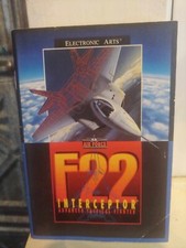 Vintage 1991 F22 INTERCEPTOR Sega GENESIS Game Instruction Manual Booklet ONLY 