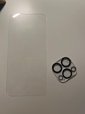 Pack of 4, 2 x Tempered Glass for iPhone 13 Pro and 2 x Camera Tempered Glass...
