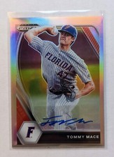 2021 Panini Prizm Draft Picks Tommy Mace Silver Prizm Auto #PDP69 Guardians