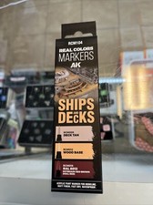 AK Interactive RCM104 Real Colors Markers 3-pk  Ships  Decks  