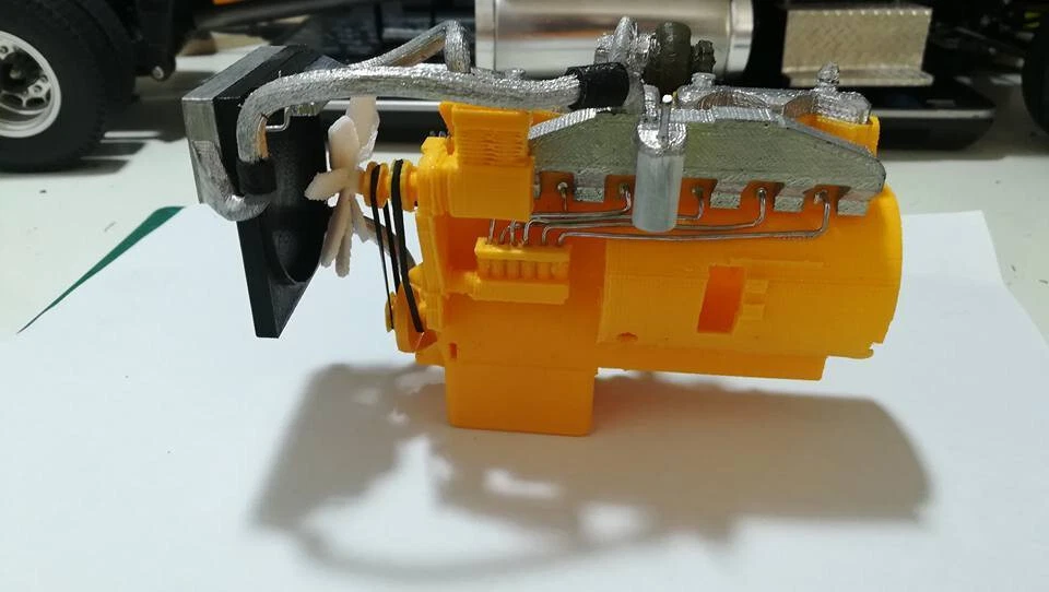 1/14 Tamiya King Hauler Grand Knight 3D Printed CAT 3406C Motor - Aeromax - Image 3 of 4