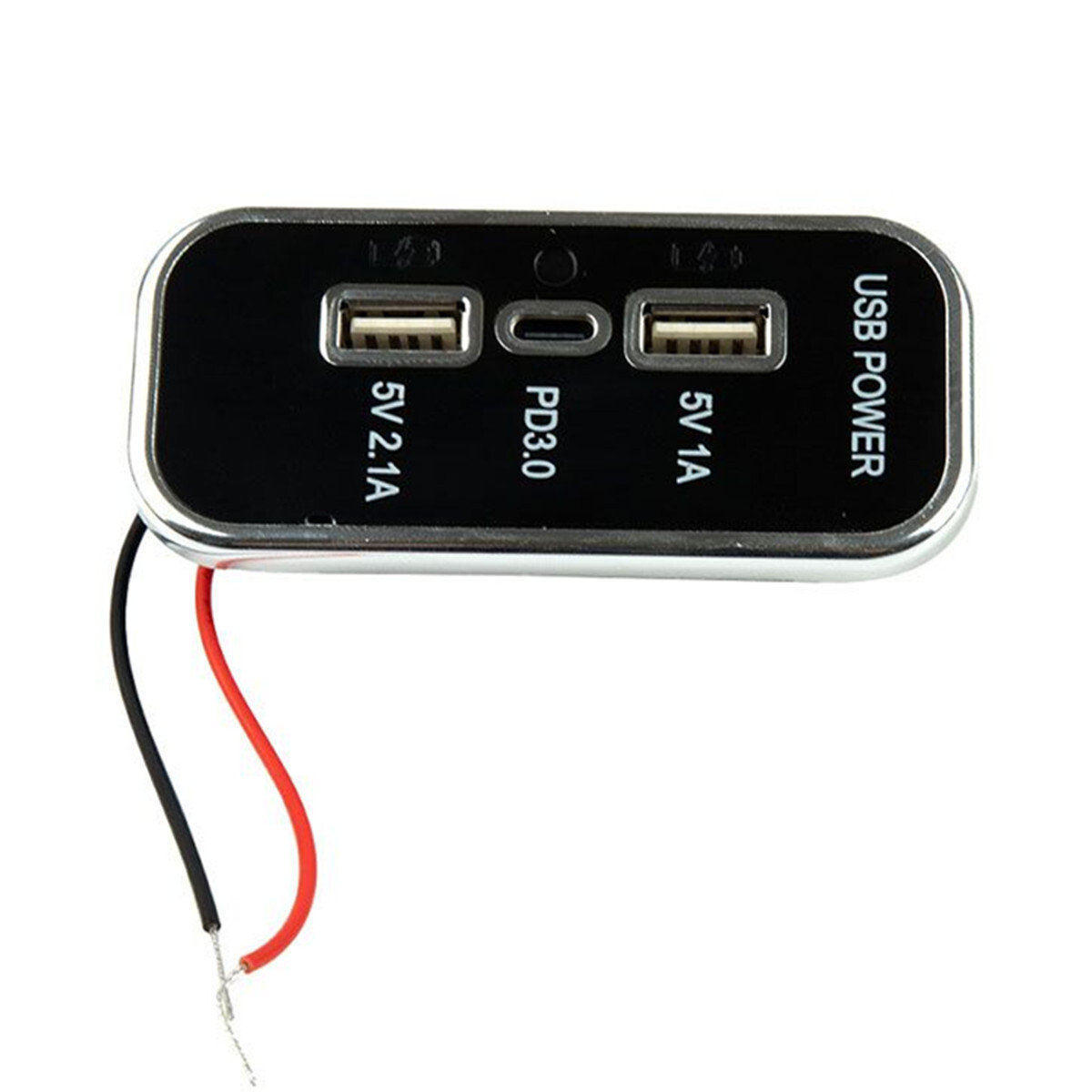 3.1A USB PD Type-C 3-Port Car Charger for 12V/24V Socket