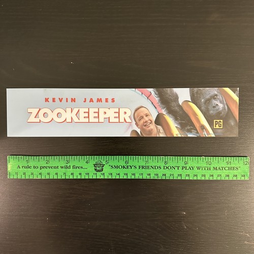 THE ZOOKEEPER (2011) Movie Mylar Poster 2.5x11.5 OGDS Kevin James Rosario Dawson