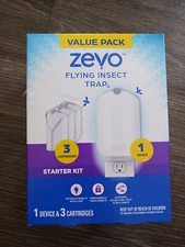Zevo Flying Insect Fly Trap (1 Device & 3 Refill)