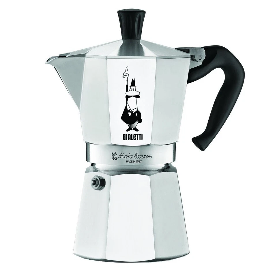 Bialetti Moka Express 1-18 Cup Aluminium Stovetop Coffee Maker Percolator Pot - image 2 of 4