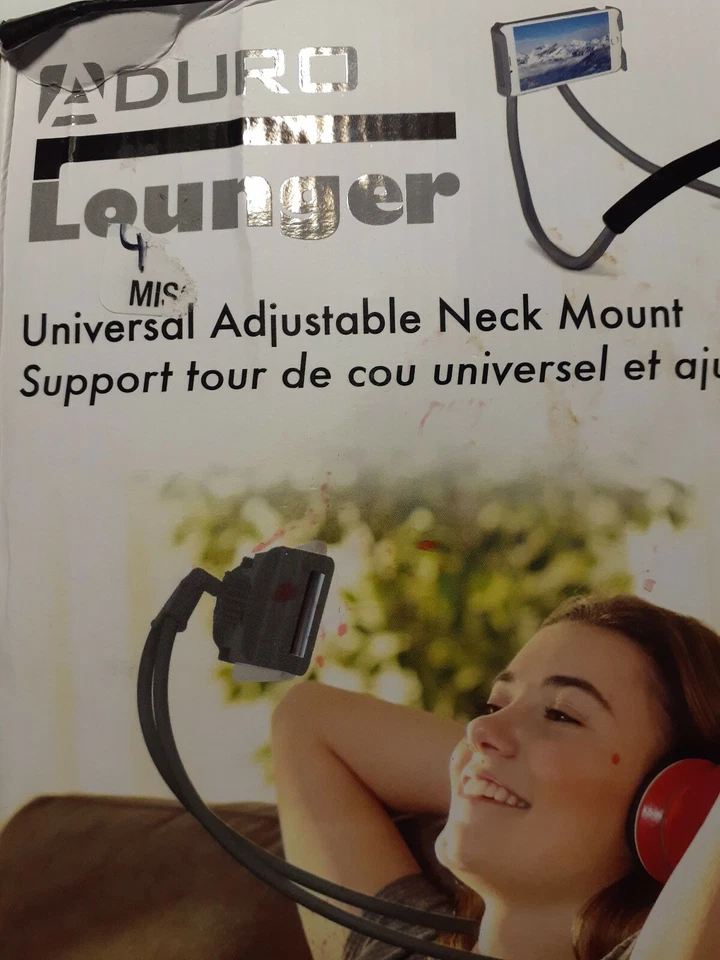 УНИВЕРСАЛЬНЫЙ РЕГУЛИРУЕМЫЙ ДЕРЖАТЕЛЬ ДЛЯ ТЕЛЕФОНА НА ШЕЮ ADURO LOUNGER ОТКРЫТАЯ КОРОБКА - Изображение 4 из 4