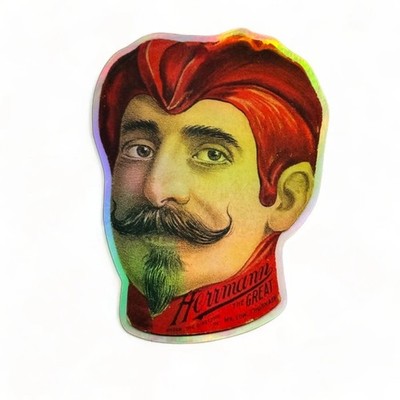 HERRMANN THE GREAT HOLOGRAPHIC STICKER / Collectible Magic Sticker
