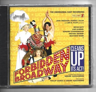 FORBIDDEN BROADWAY CLEANS UP ITS ACT CD VOLUME 5  BRAND NEW WRAPPED