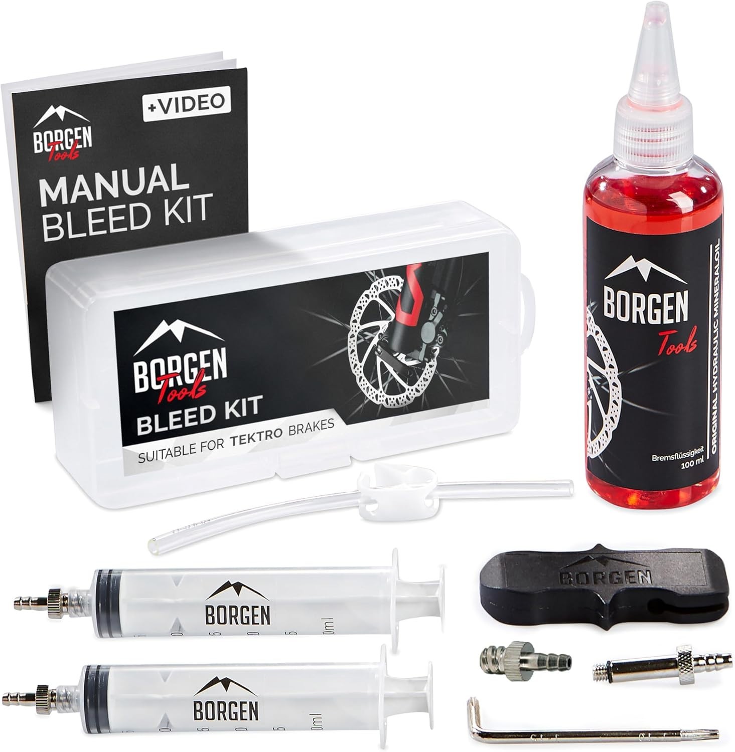 Brake Bleed Kit For Tektro-trp Hydraulic Disc 3.4oz Mineral Oil
