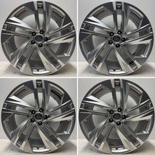 Audi Q7 A5 A6 A7 20” S-Line Alloy Wheels Silver Turbine Spoke Genuine