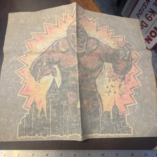 Vintage 1970s KING KONG Iron On Transfer NYC Skyline
