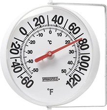 Big and Bold Thermometer with Mounting Bracket, Indoor Outdoor Thermometer, Easy