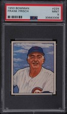 1950 Bowman #229 Frankie Frisch HOF PSA 9 Mint 30683308 