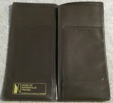 Bank of Naperville Vinyl Cover Pocket Travel Document Holder Wallet Illinois