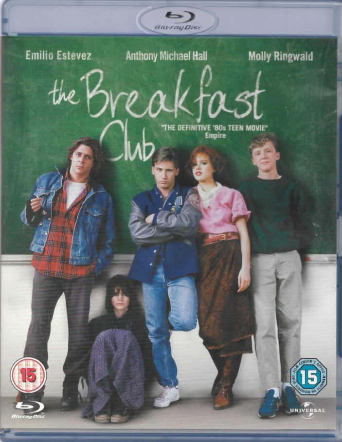 the Breakfast Club Blu Ray Emilio Estevez Anthony Michael Hall  Molly Ringwald