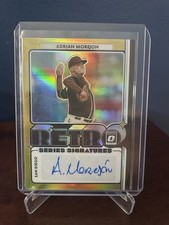 Panini 2021 Optic Retro Signature Gold Prizm Auto /10 Adrian Morejon Padres