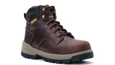 New In Box HERMAN SURVIVORS Women's Brown Iselburg Steel Toe Work Boots Size 8.5