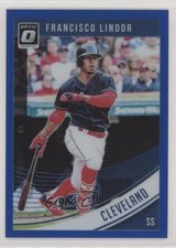 2018 Panini Donruss Optic Blue Prizm /149 Francisco Lindor (Cleveland) #123 00q0