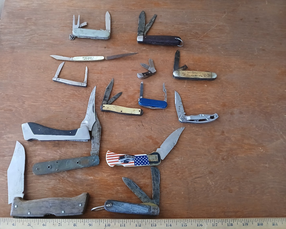 Knives Ebay Lot of 14 Miscellanous Pocket Knives - Used | eBay