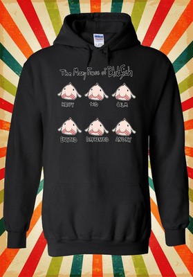 Many Faces Of Blobfish Funny Cool Graphic Reprint S-3XL