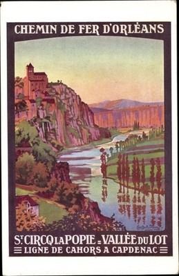 Künstler Ak Duval, C., St. Cirq la Popie Lot, Vallée du Lot,... - 3334252
