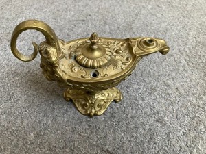 antique brass cigar lkighter