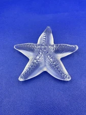 Lalique Presse-papier étoile De Mer Cristal Oceania Top état Idée Cadeau