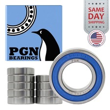 (10) 6005-2RS Premium Rubber Seal Ball Bearing C3 EMQ, 25x47x12, 6005 2RS 6005rs