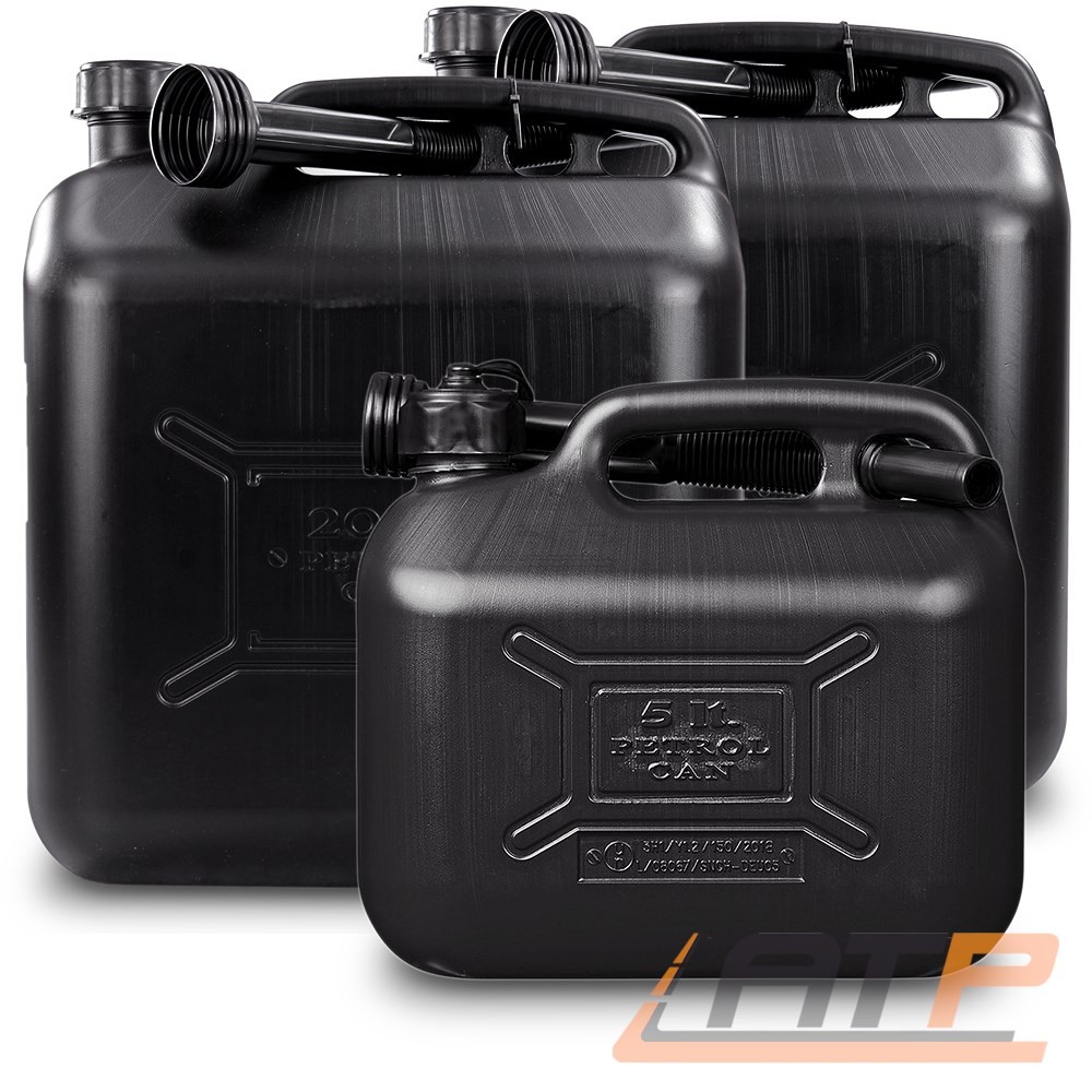 2 taniche benzina 20 + 1x 5 LITRI TANICA CARBURANTE DIESEL BENZINA
