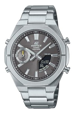 Unused CASIO EDIFICE ECB-S10YD-8AJF Gray Quartz Analog-Digital Men Watch in Box