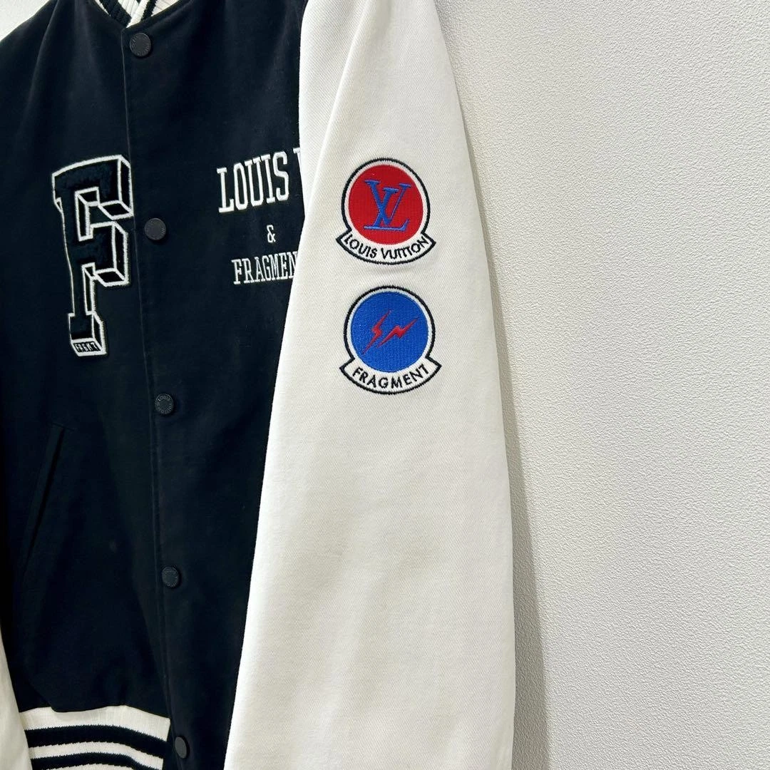 LOUIS VUITTON（LV） Prodotto Louis Vuitton Frammento Giacca Stadio 48 Autenticità Verificata