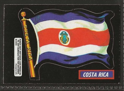 A&BC-FLAGS (CUT-OUTS) 1971-#15- COSTA RICA