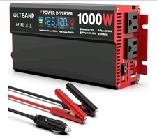 NEW 1000 Watt Power Inverter 12V DC to 110V/120V AC Car Inverter with LCD...