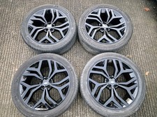 4x Genuine Range Rover Velar Black 21" Style 5047 Alloy Wheels + Michelin Tyres