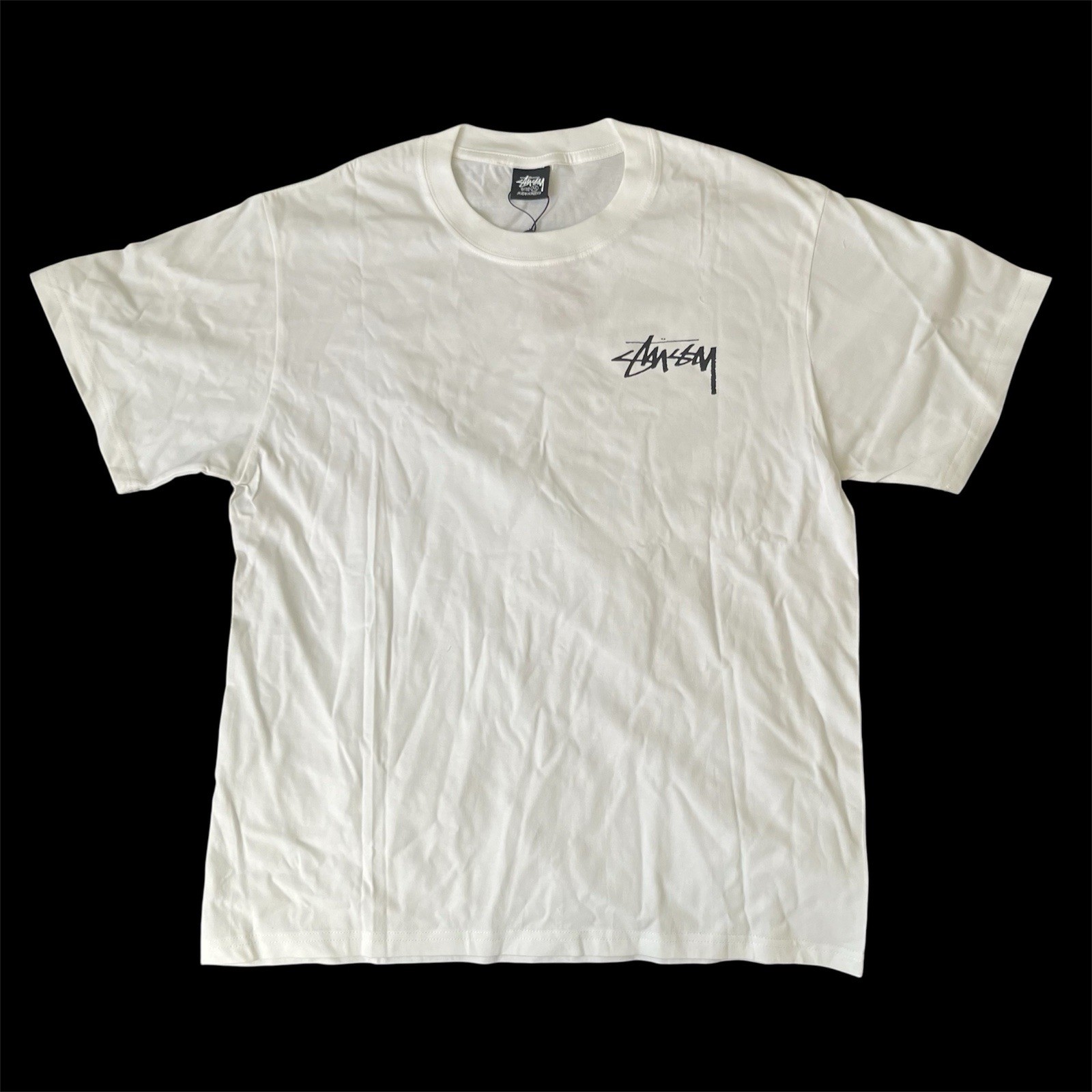 Stussy Men's Short Sleeve T-Shirt Size M White/Black From The Stussy Outlet