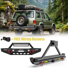 For1984-2001 Jeep Cherokee Xj Frontrear Bumper Wwinch Platespare Tire Carrier