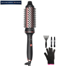 Thermal Brush for Blowout Look, 1.5 Inch Heated Round Inch, Pink Gold