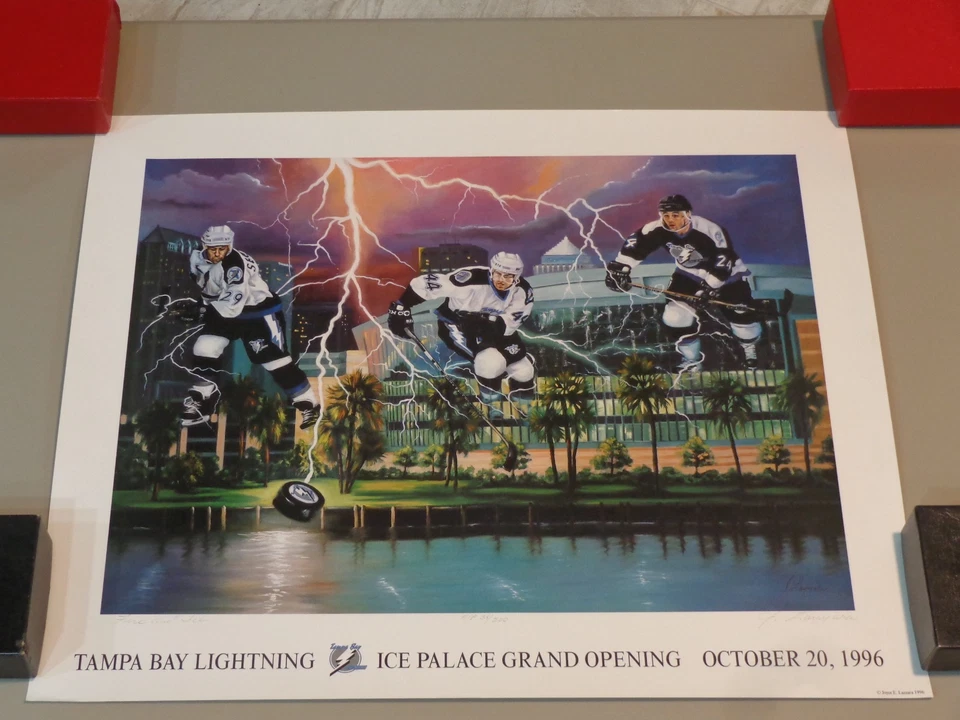 1996 LIGHTNING ICE PALACE "FIRE AND ICE" ARTIST PROOF 38/200 PRINT JOYCE LAZZARA - Image 2 of 4